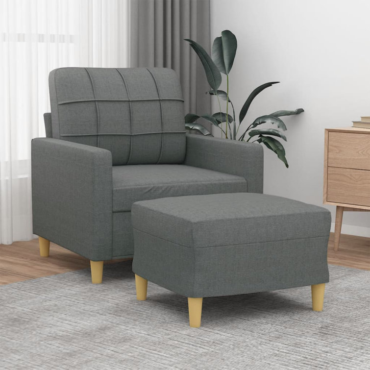 Single chair and outlet footstool